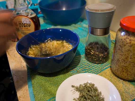 סלמון בשום ומייפל